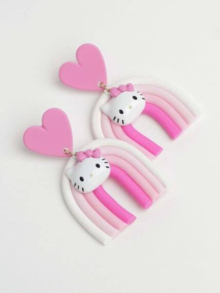 Women's Hello Kitty 3D Earrings Image 2