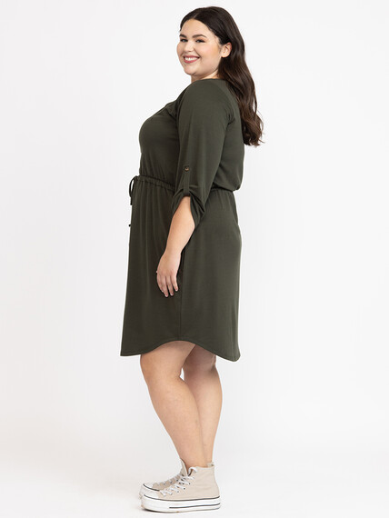 Women's Half Zip Knit Dress Warehouse One Women's Half Zip Knit Dress Warehouse One