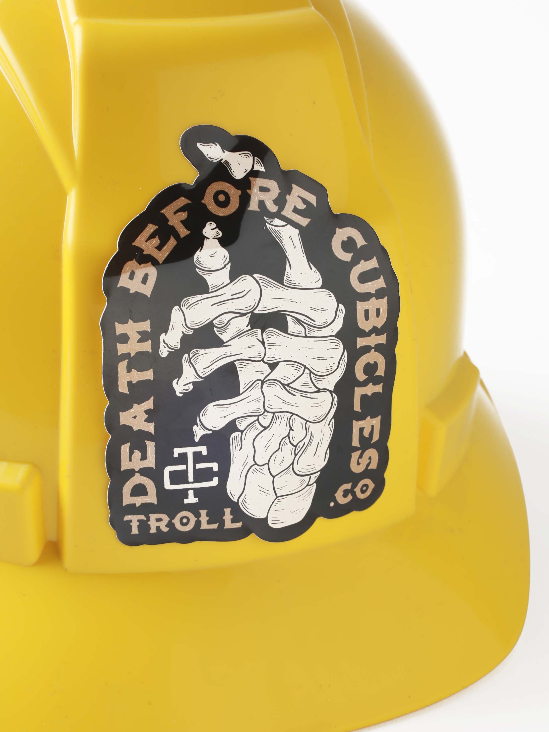 Death Before Cubicles Sticker