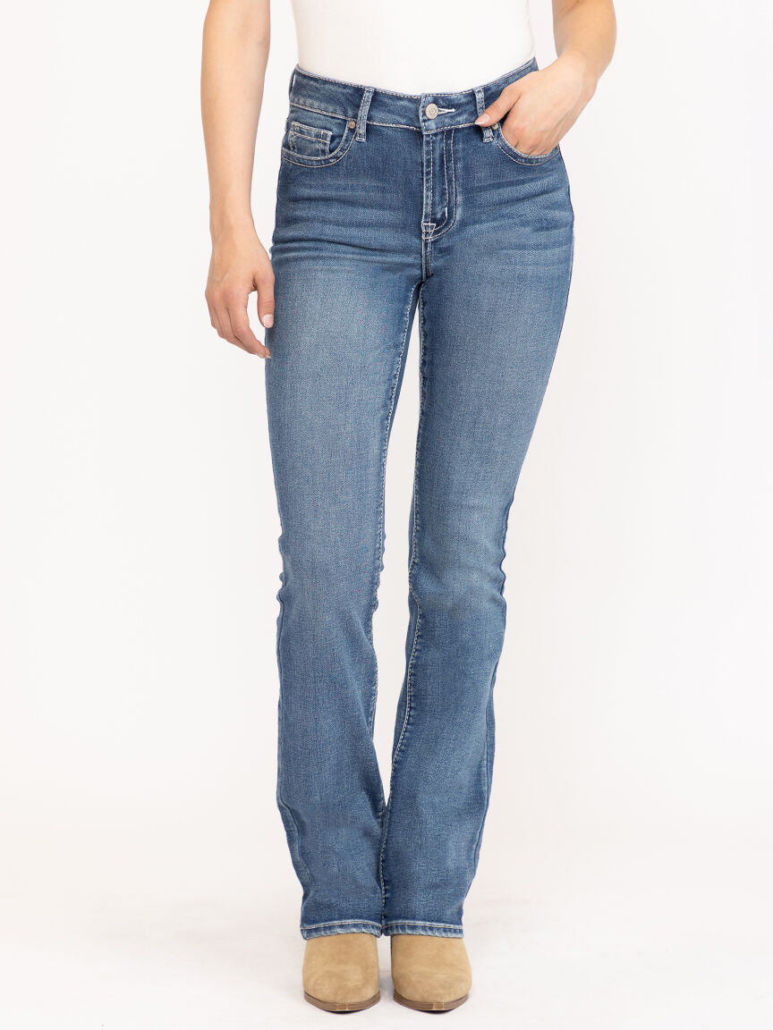 Women's Medium Wash Baby Boot Jeans