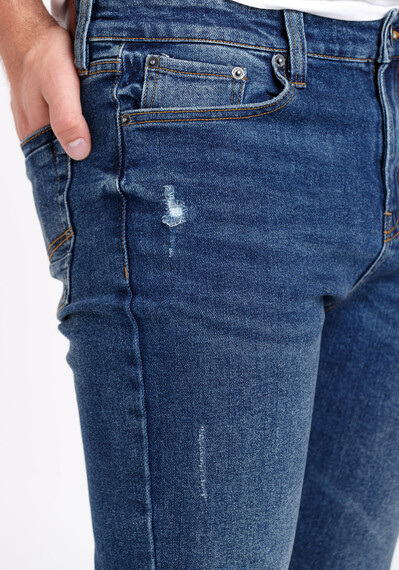 Men's Relaxed Slim Medium Wash Jeans Men's Relaxed Slim Medium Wash Jeans Image 5