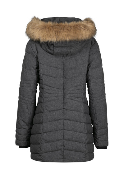 Women's Quilted Parka with Fooler Image 6