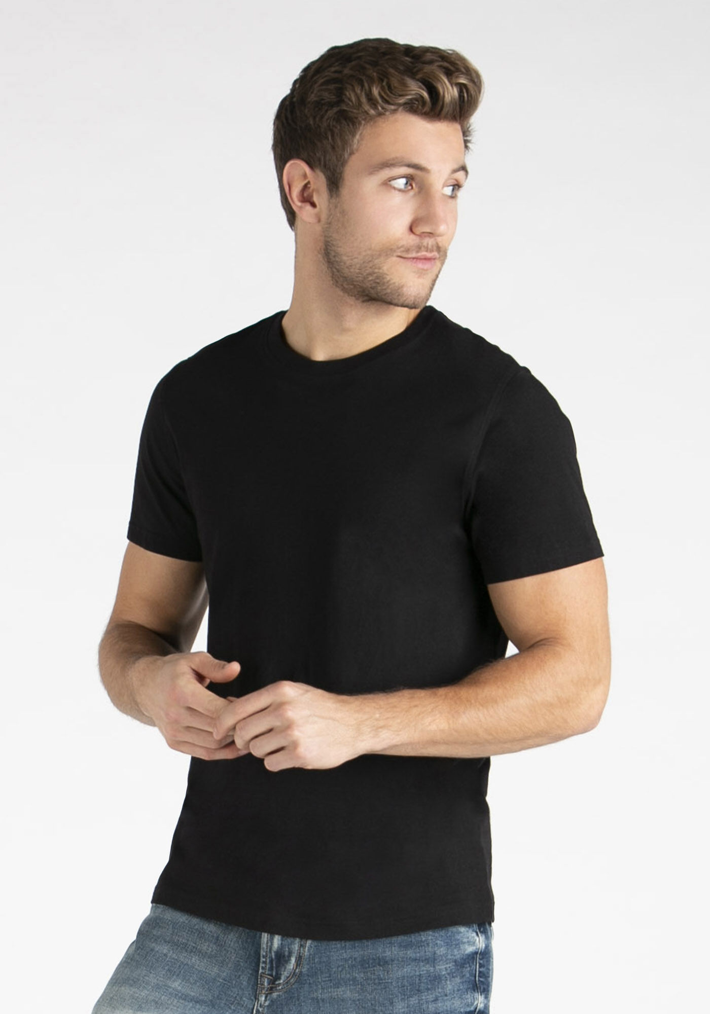 Men's Everyday Crew Neck Tee, BLACK