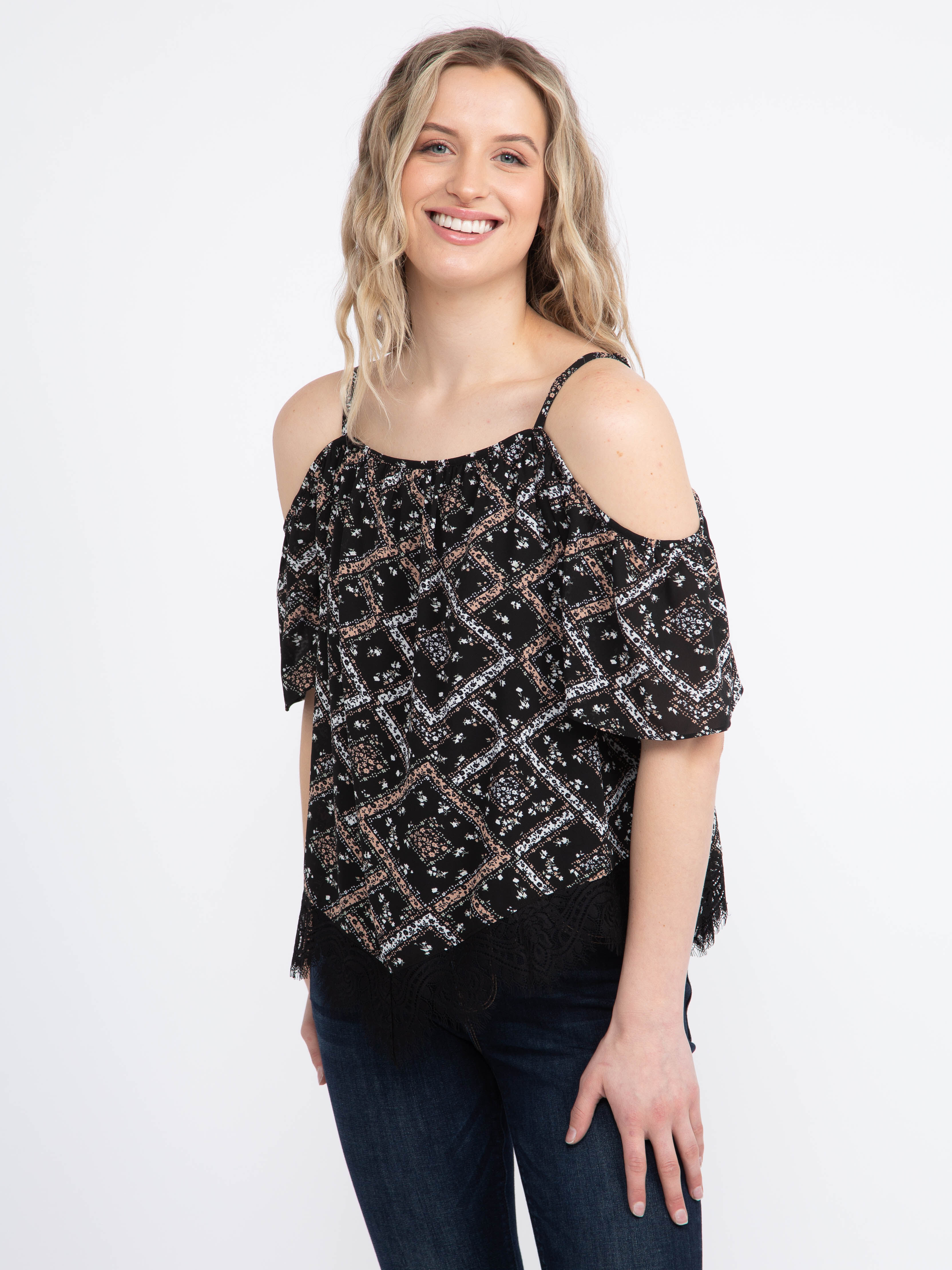 Women's Cold Shoulder Top Warehouse One
