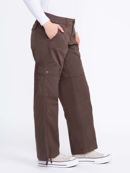 Women's 2 Button Baggy Cargo Pants Women's 2 Button Baggy Cargo Pants Image 3