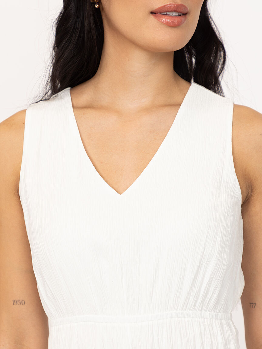 Women's Solid Tiered Dress