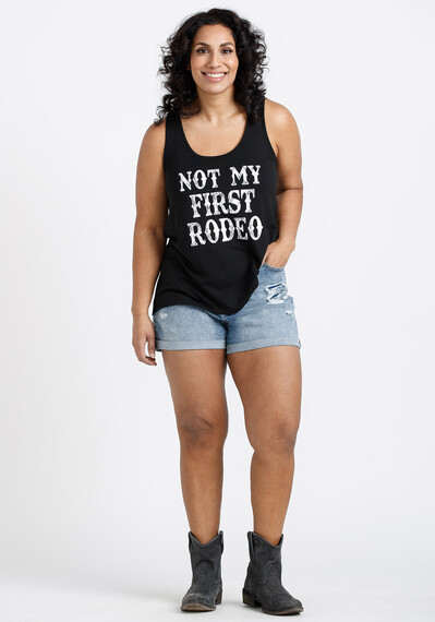 Women's Not My First Rodeo Racerback Image 3