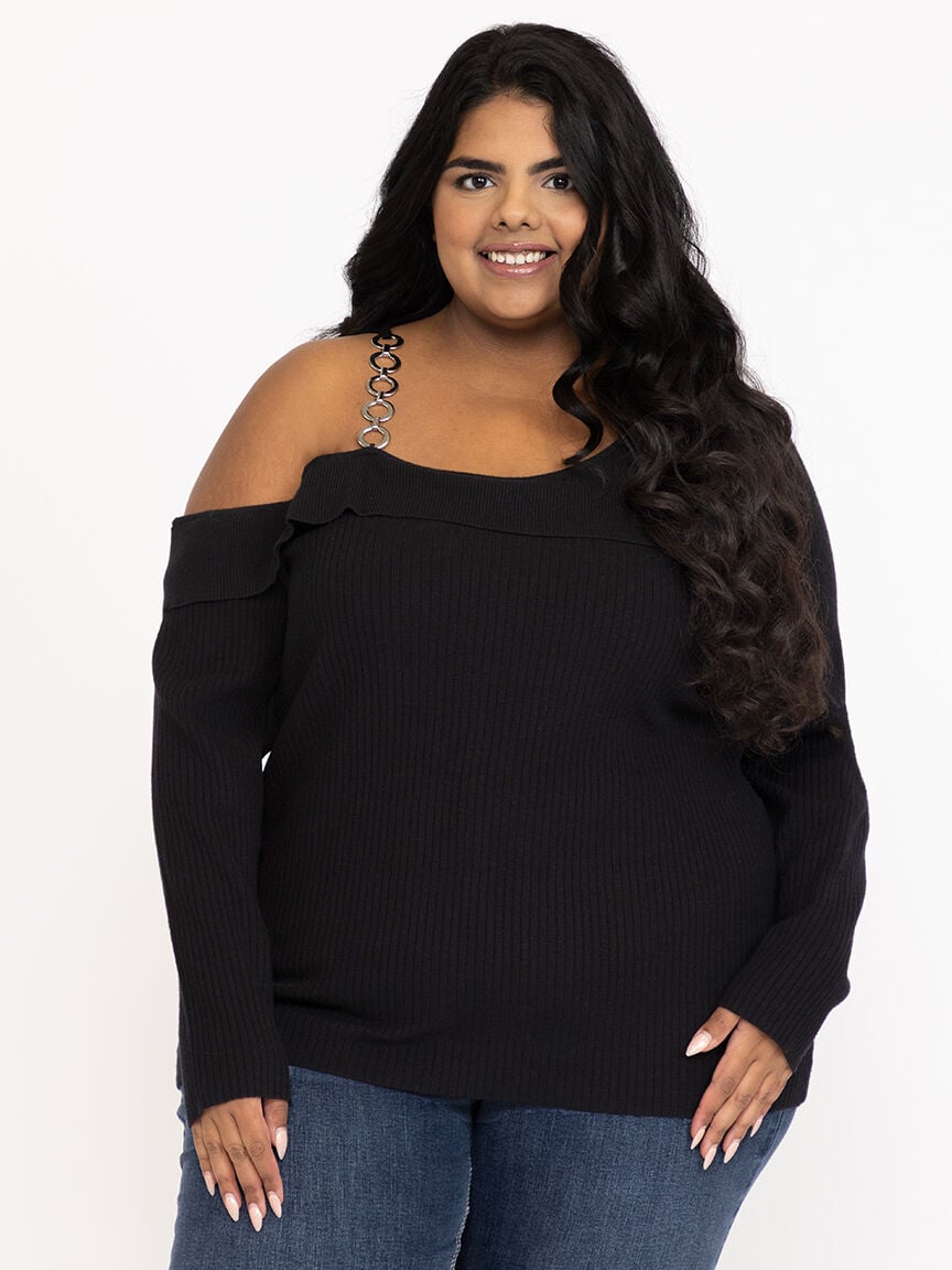 Women's Cold Shoulder Sweater