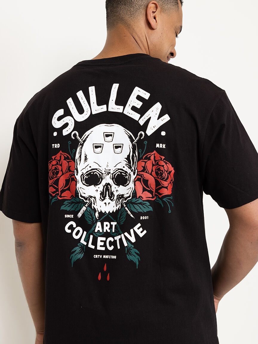 Men's Skull & Rose Graphic Tee