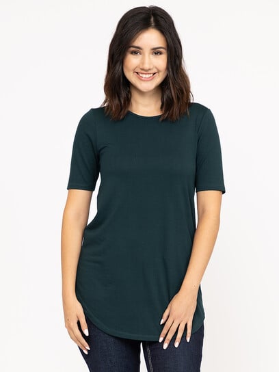 Women's Crew Neck Legging Tunic Tee Women's Crew Neck Legging Tunic Tee