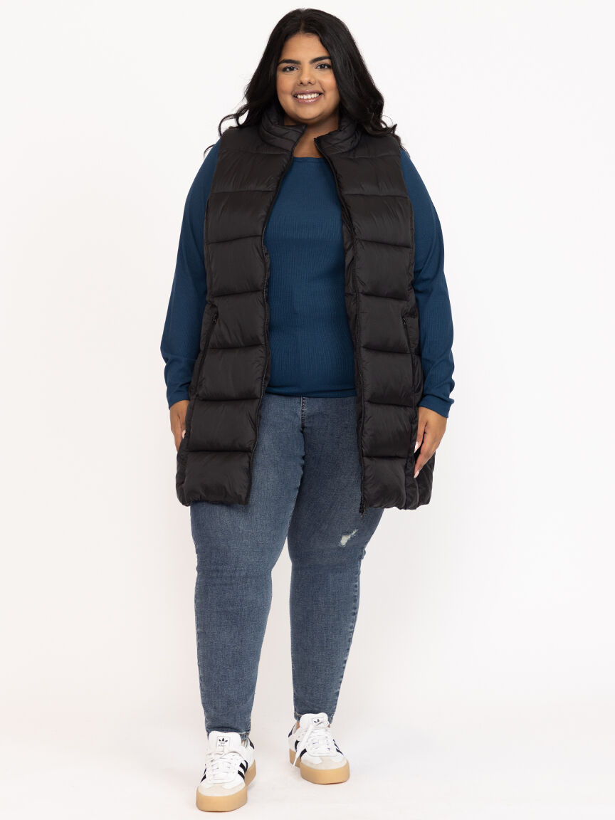 Women's Long Puffer Vest