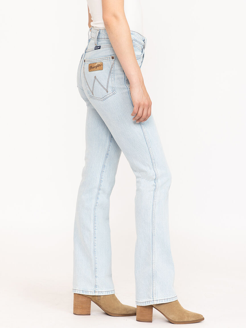 Women's Retro Bailey High Rise Light Wash Bootcut Jeans