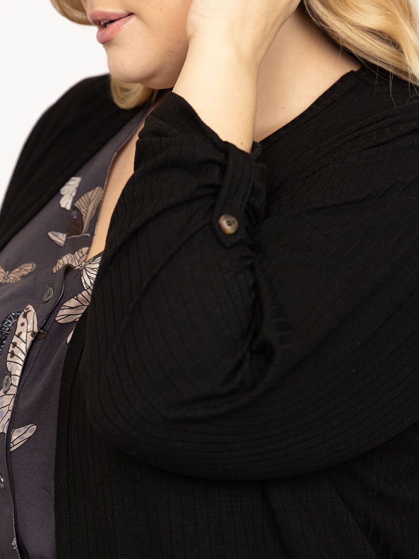 Women's Ribbed Cardigan