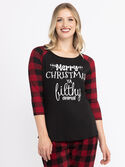 Women's Filthy Animal Baseball Tee Women's Filthy Animal Baseball Tee