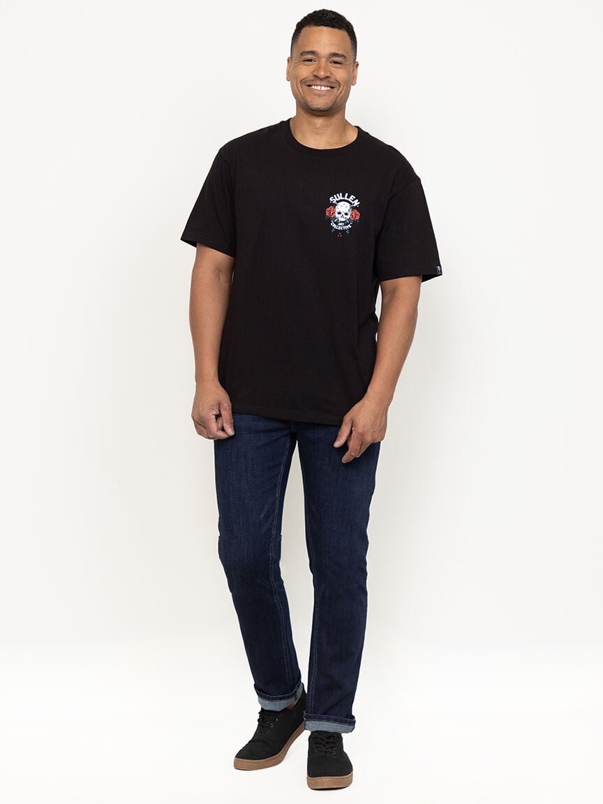 Men's Skull & Rose Graphic Tee