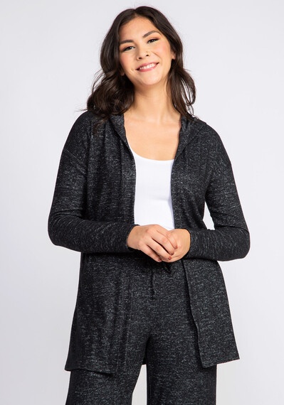 Women's Soft Knit Hooded Cardigan Image 1