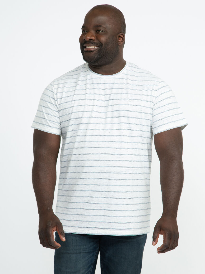 Men's Textured Striped Tee Warehouse One
