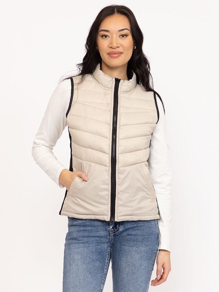 Women's Reversible Puffer Vest