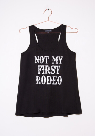Women's Not My First Rodeo Racerback Image 5