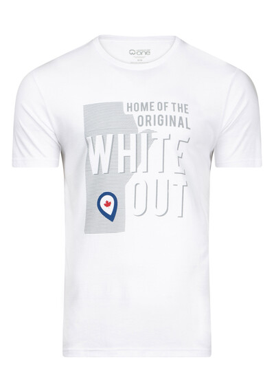 Men's White Out Playoff Tee Image 1