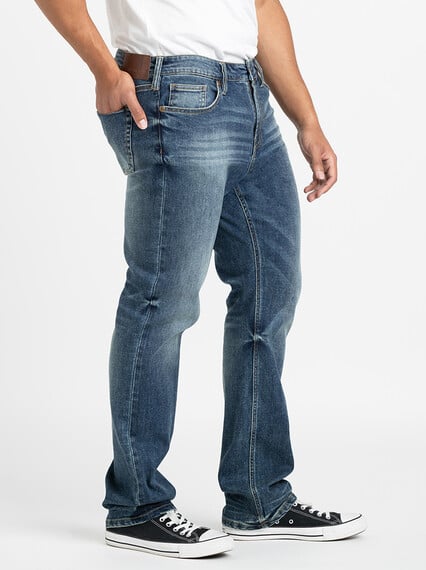 Men's Relaxed Slim Medium Wash Jeans Image 3