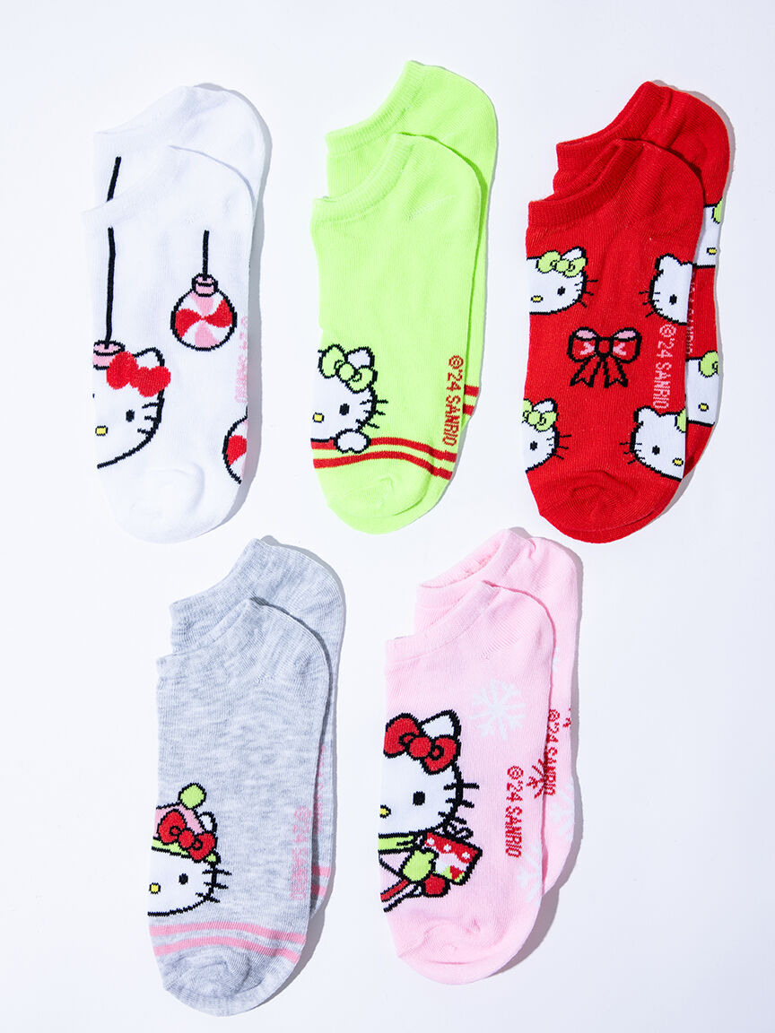 5Pk Hello Kitty Holiday Socks