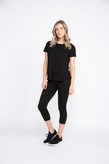 Women's High Waist Capri Legging Women's High Waist Capri Legging Image 1