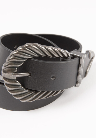 Women's Black Vintage Western Belt Women's Black Vintage Western Belt Image 3