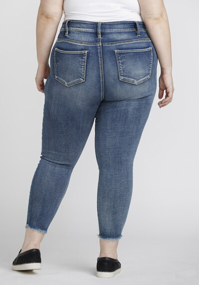 Women's Plus Size High Rise Skinny Crop Women's Plus Size High Rise Skinny Crop Image 2