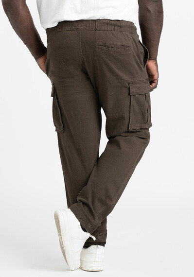 Men's Brown Cargo Twill Sneaker Pant Image 4