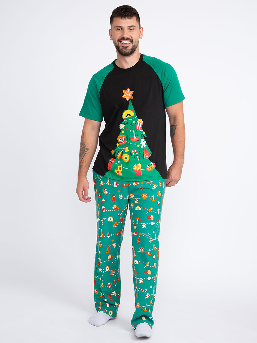 Mens christmas tree pajamas hotsell