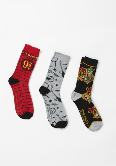 Men's Harry Potter Crew Socks Image 1