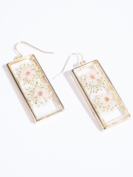 Women's Pressed Flower Earrings Women's Pressed Flower Earrings Image 2