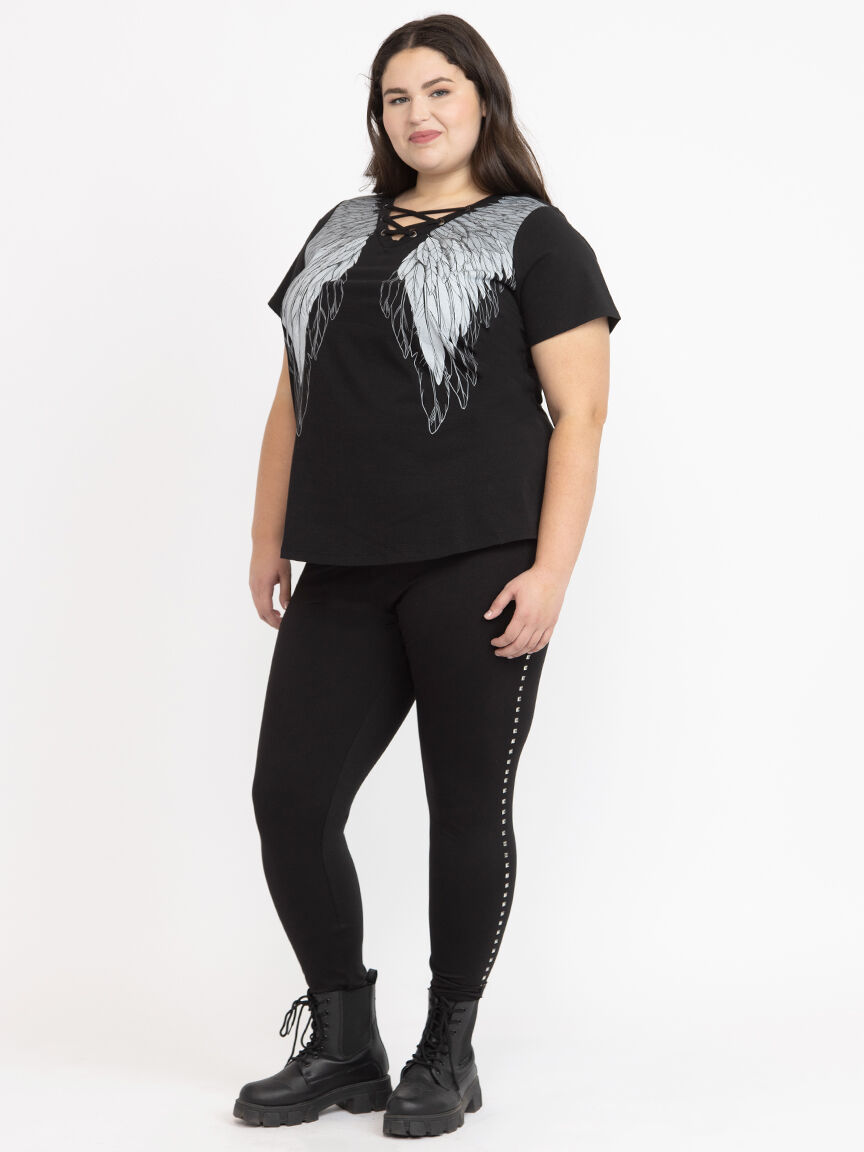 Women's Wing Lace Up Tee
