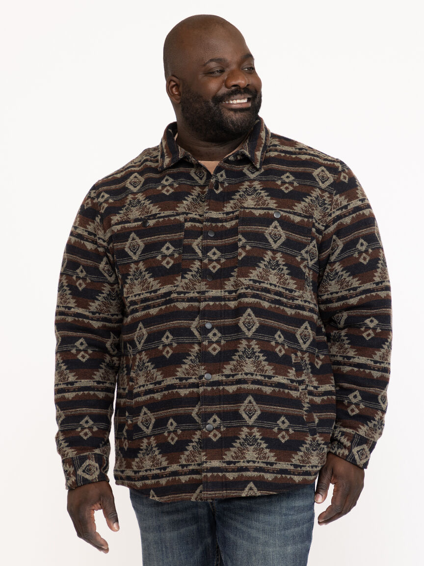 Men's Geo Flannel Shacket