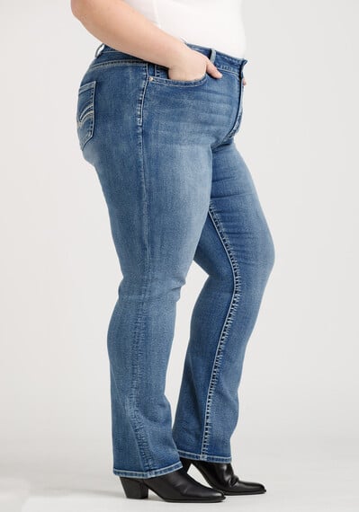 Women's Plus Straight Leg Jeans Image 3