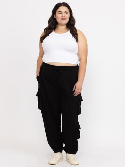 Women's Fleece Cargo Jogger Women's Fleece Cargo Jogger