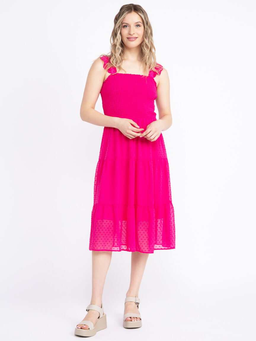 Women's Swissdot Midi Dress Warehouse One Women's Swissdot Midi Dress Warehouse One