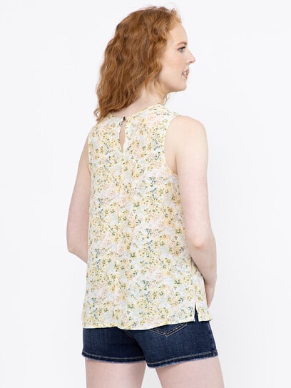 Women's Ditsy Floral Keyhole Tank Women's Ditsy Floral Keyhole Tank