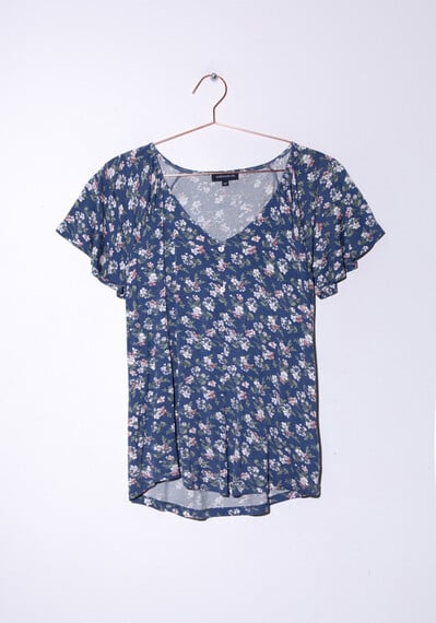 Women's Ditsy Floral Top Image 4