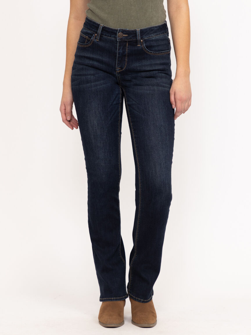 Women's Dark Wash Baby Boot Jeans