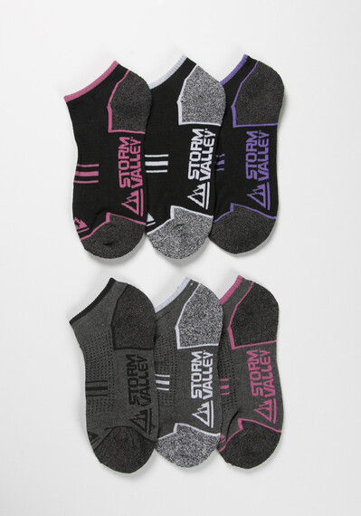 Women's 6Pk Trainer Socks Image 3
