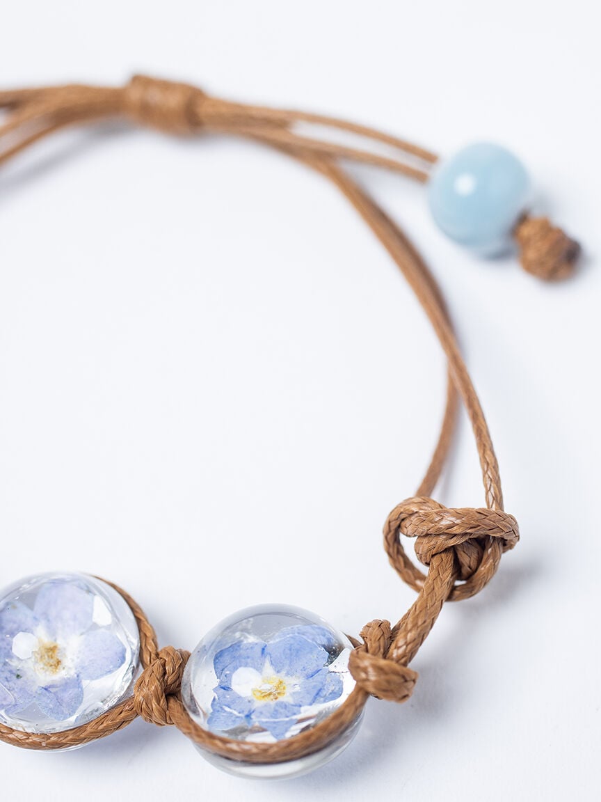 Women's Pressed Flower Bracelet
