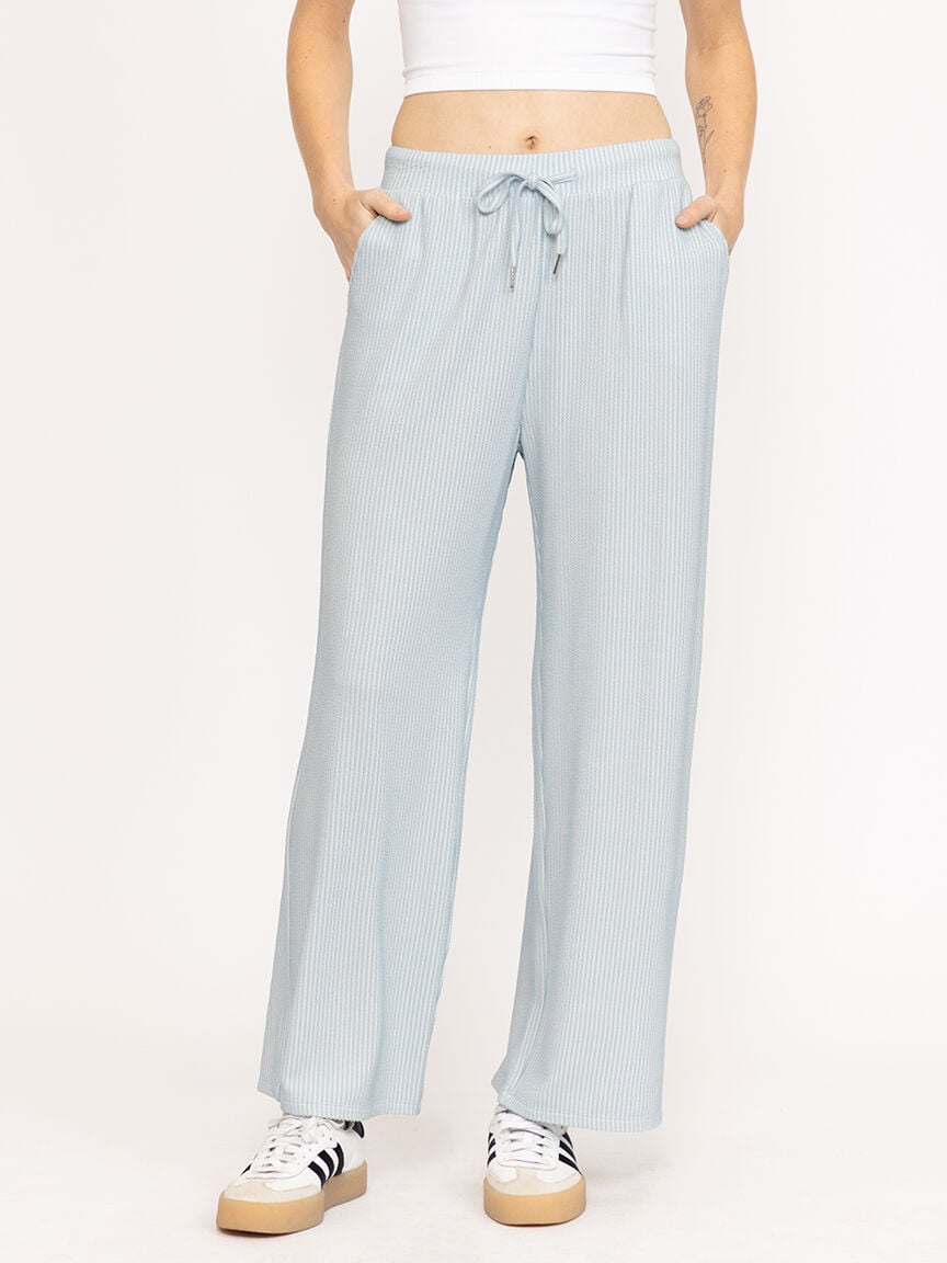 Women's Wavy Rib Wide Leg Pant