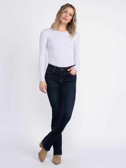 Women's Dark Wash Baby Boot Jeans Women's Dark Wash Baby Boot Jeans