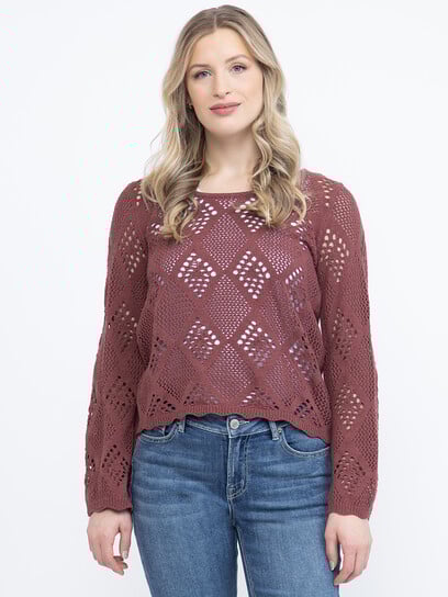 Women's Pointelle Sweater Women's Pointelle Sweater