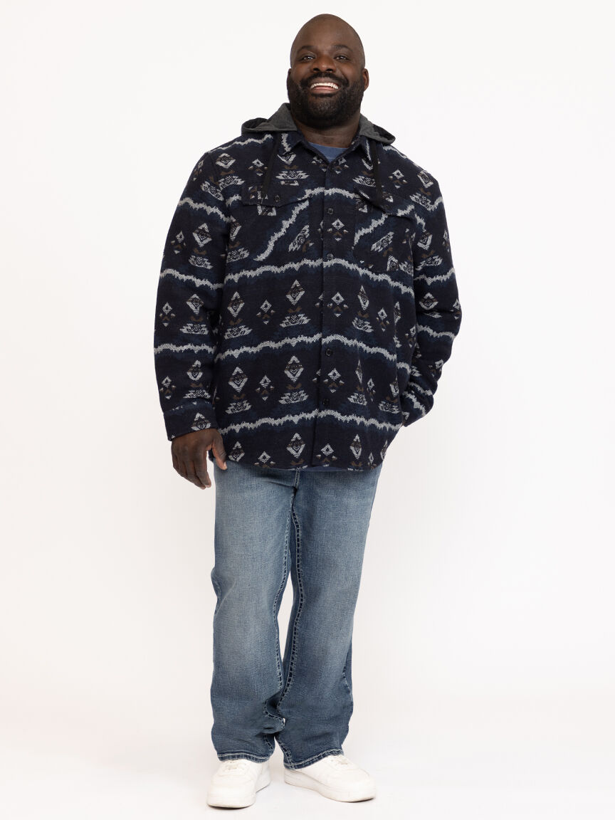 Men's Geometric Flannel Shirt