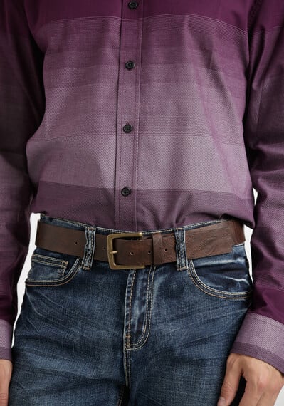 Men's Essential Brown Belt Image 1
