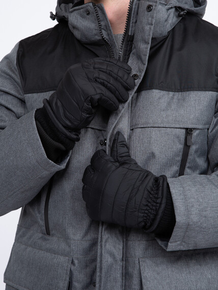 Men's Puffer Gloves Image 2