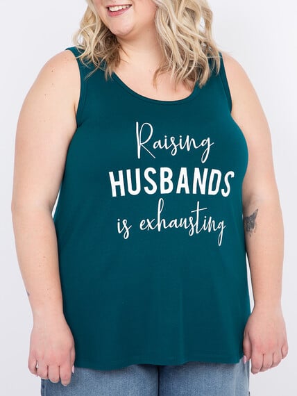 Women's Raising Husbands Racerback Tank Image 4